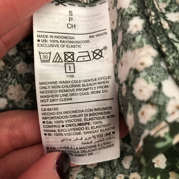 Old Navy green floral Sun dress - Picture 5 of 8
